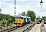 50033 + 46035 + 50007 at Leamington Spa