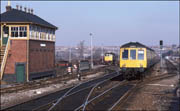 Class 116 and a class 25 at Stourbridge Junction.